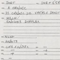 Eastern questionnaire, answ...