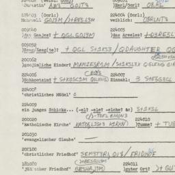 Western questionnaire, answ...