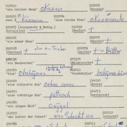 Western questionnaire, answ...