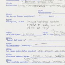 Western questionnaire, answ...