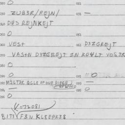 Eastern questionnaire, answ...