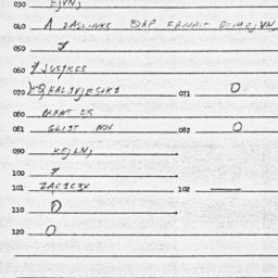 Eastern questionnaire, answ...