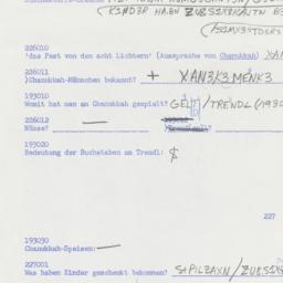 Western questionnaire, answ...