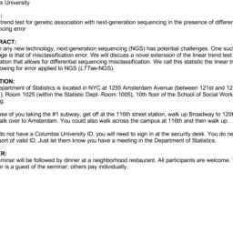 Announcements, 2013-05-09. ...