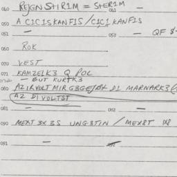 Eastern questionnaire, answ...