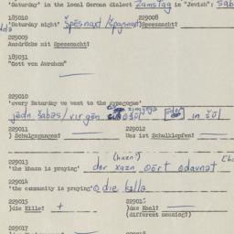 Western questionnaire, answ...