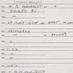 Eastern questionnaire, answ...