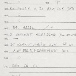 Eastern questionnaire, answ...