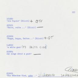 Western questionnaire, answ...