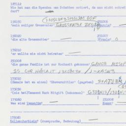 Western questionnaire, answ...