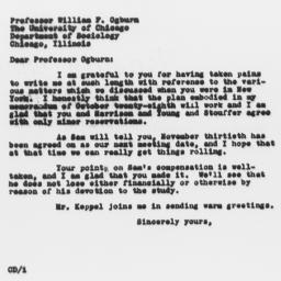 Letter from Charles Dollard...