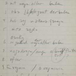 Eastern questionnaire, blue...