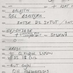 Eastern questionnaire, answ...