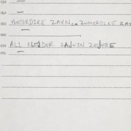 Eastern questionnaire, answ...