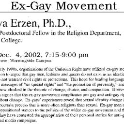 Announcements, 2002-12-04. ...