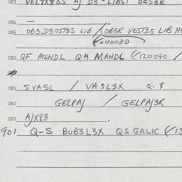 Eastern questionnaire, answ...