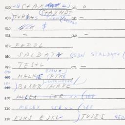 Eastern questionnaire, answ...