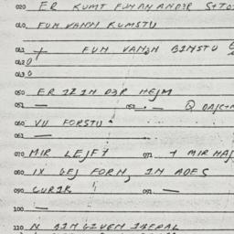 Eastern questionnaire, answ...