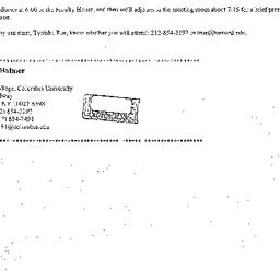 Announcements, 2004-04-26. ...
