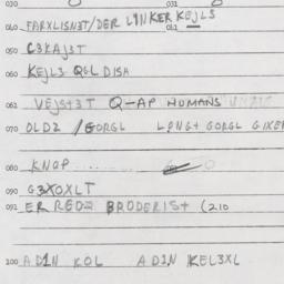 Eastern questionnaire, answ...