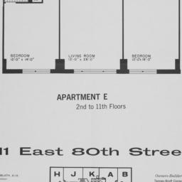 511 E. 80 Street, E: 2-11