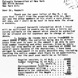 Letter from Guy B. Johnson ...