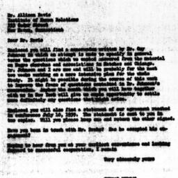 Letter from Gunnar Myrdal t...