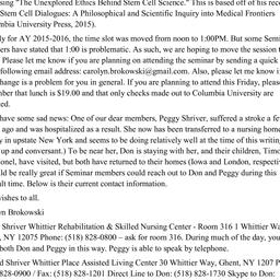 Announcements, 2015-10-20. ...