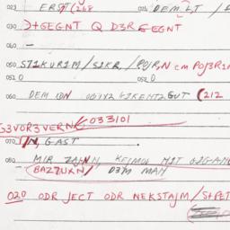 Eastern questionnaire, answ...