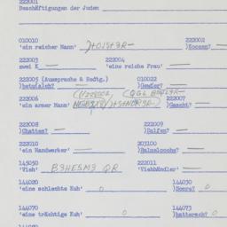 Western questionnaire, answ...