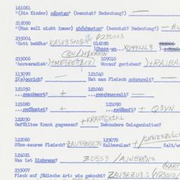 Western questionnaire, answ...