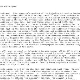 Announcements, 2003-03-07. ...