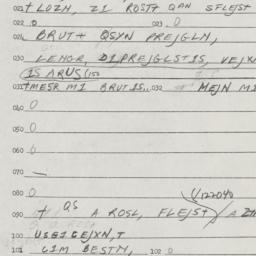 Eastern questionnaire, answ...