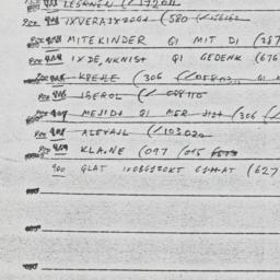 Eastern questionnaire, answ...