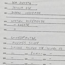 Eastern questionnaire, answ...