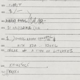 Eastern questionnaire, answ...