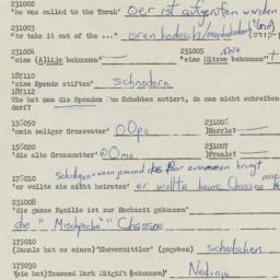 Western questionnaire, answ...