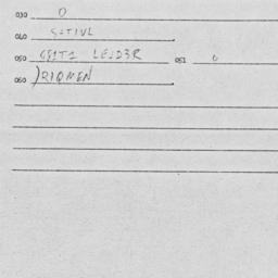 Eastern questionnaire, answ...