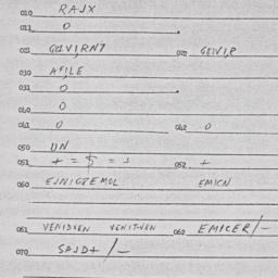 Eastern questionnaire, answ...