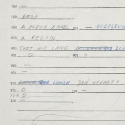 Eastern questionnaire, answ...