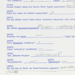 Western questionnaire, answ...