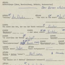 Western questionnaire, answ...