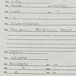 Eastern questionnaire, answ...