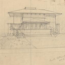 Exterior sketch view [recto]