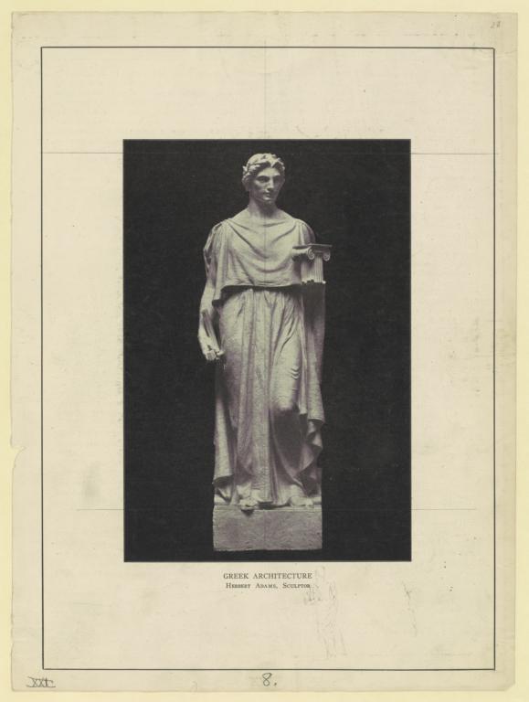 Greek architecture. Herbert Adams, sculptor