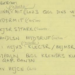 Eastern questionnaire, answ...