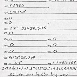 Eastern questionnaire, answ...