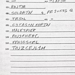 Eastern questionnaire, answ...