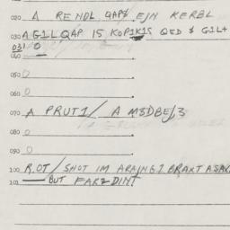 Eastern questionnaire, answ...