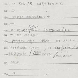 Eastern questionnaire, answ...